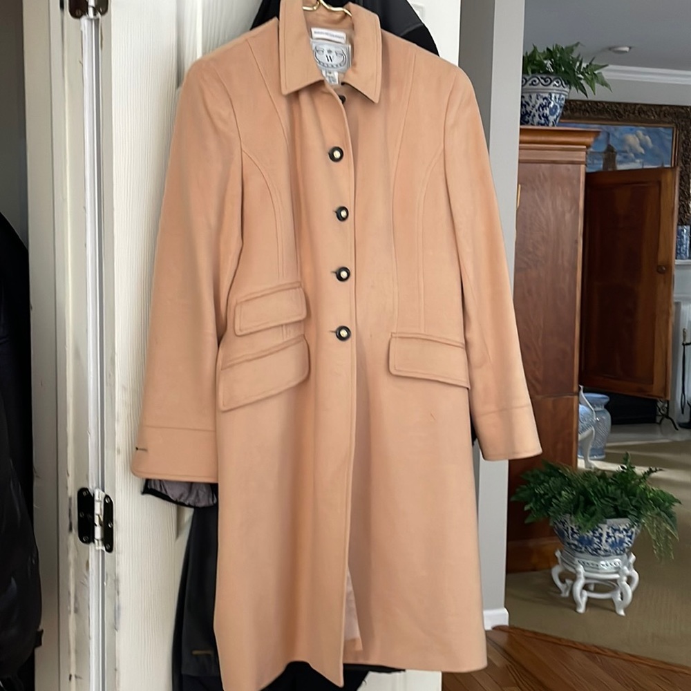 Bergdorf Goodman (W Wathne) Cashmere Blend Camel Winter Coat